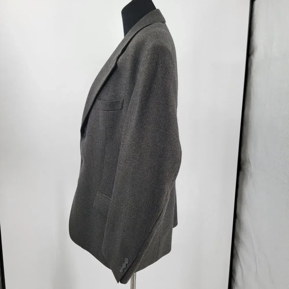 Barrington Mens 44S Gray Lambswool/Cashmere No Vent South Africa Made Blazer
